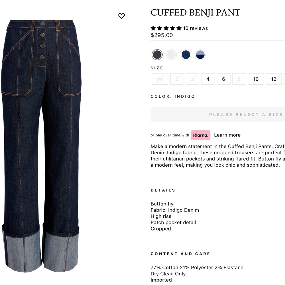 CUFFED BENJI JEAN  - CINQ A SEPT